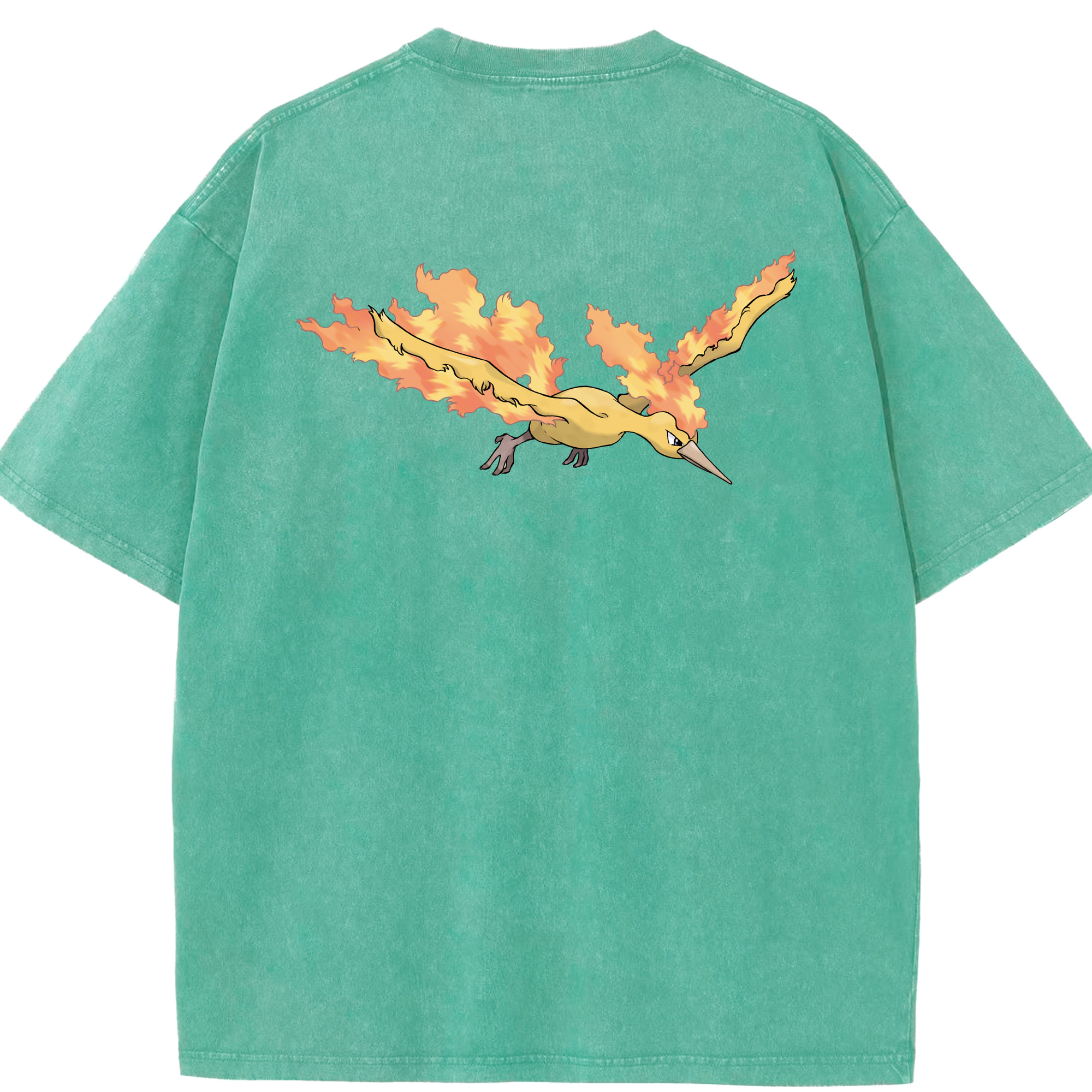 （画像用） ポケットモンスター Pokémon 綿100% ヴィンテージ風 半袖Tシャツ（背面プリント）